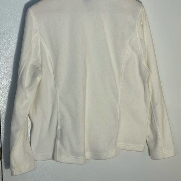 Land’s End Polartec Fleece Large Ivory Color - Picture 5 of 7